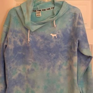 Blue tie dyed sweatshirt. NWOT
